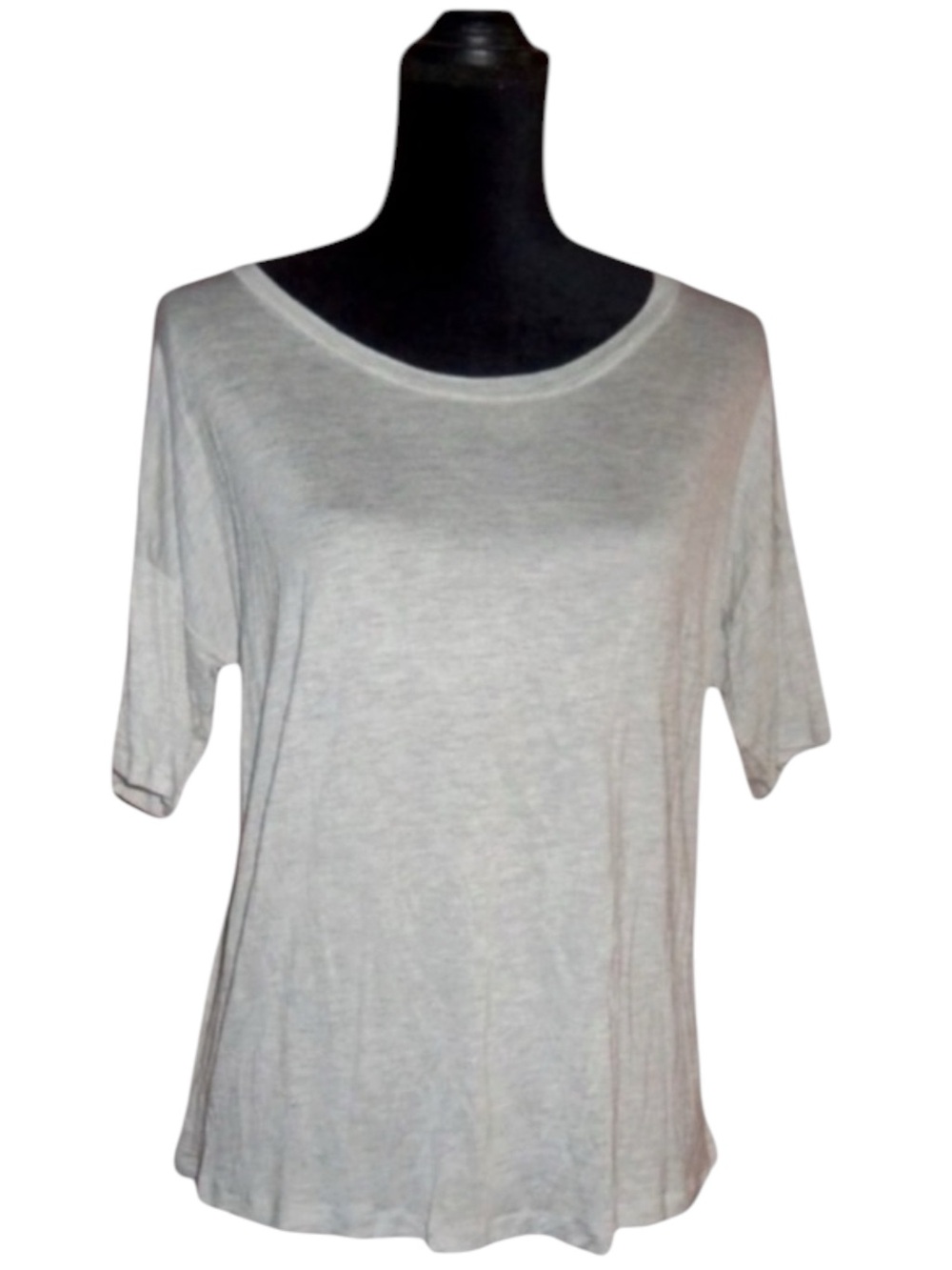 Impressions Heather Gray Rayon Top Shirt - Size Large - NWT